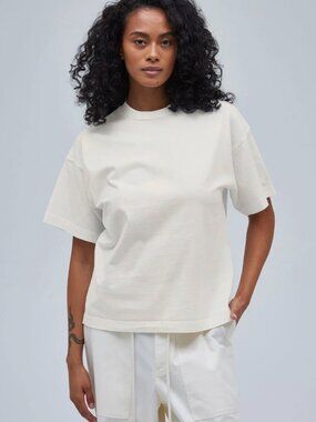 Thirty Years Signature Boxy Tee in Tofu